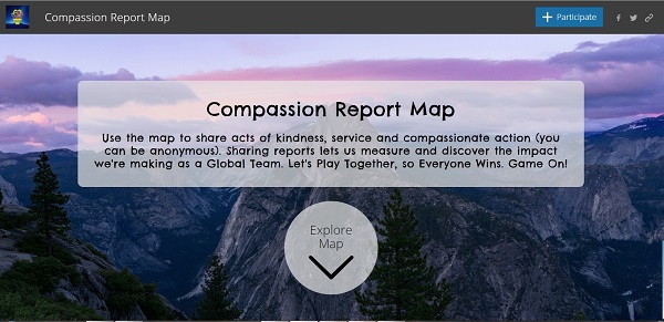 Compassion Report Map opening screen shot